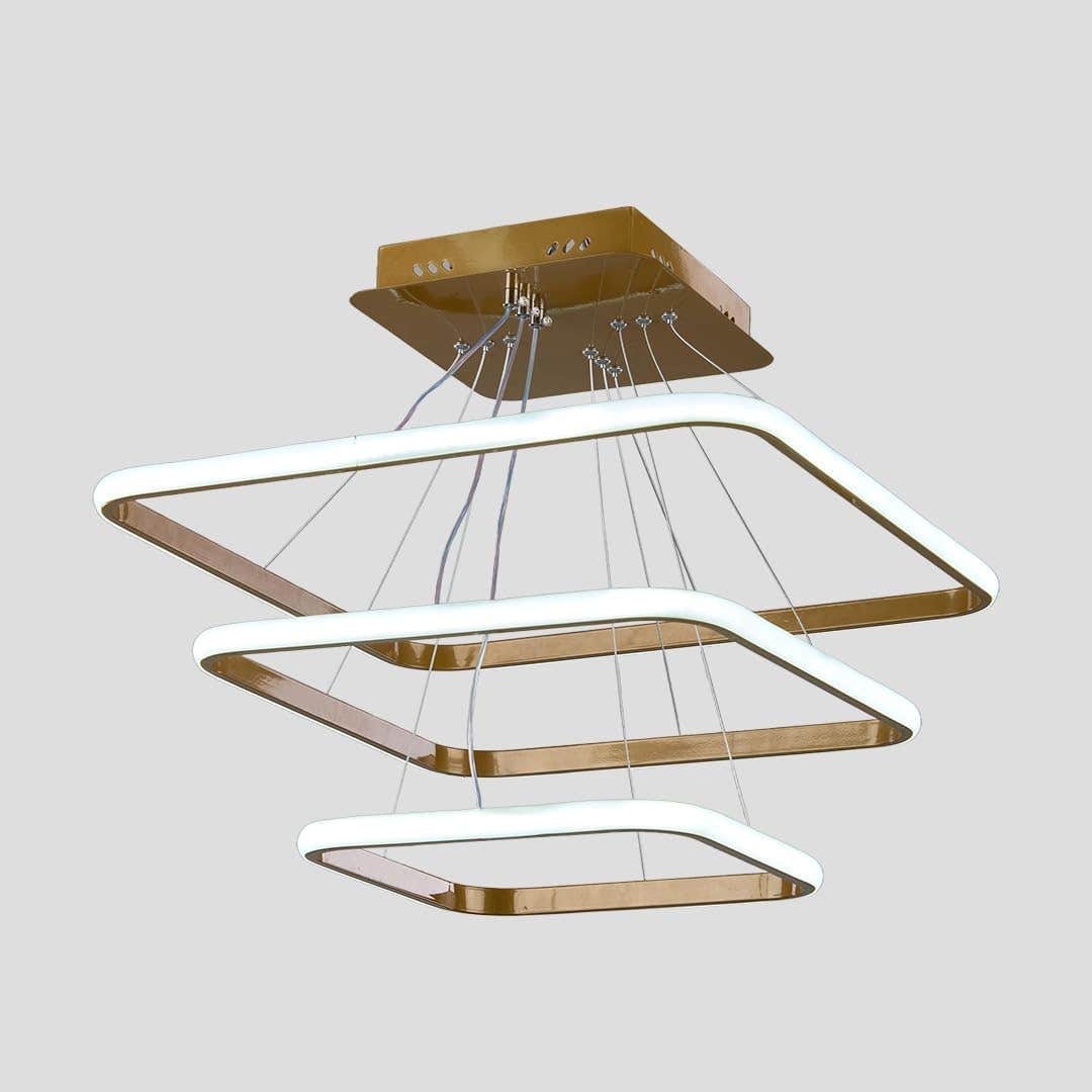 Nagafa Shop LSG-7002 Modern Elmas Champagne LED Chandelier