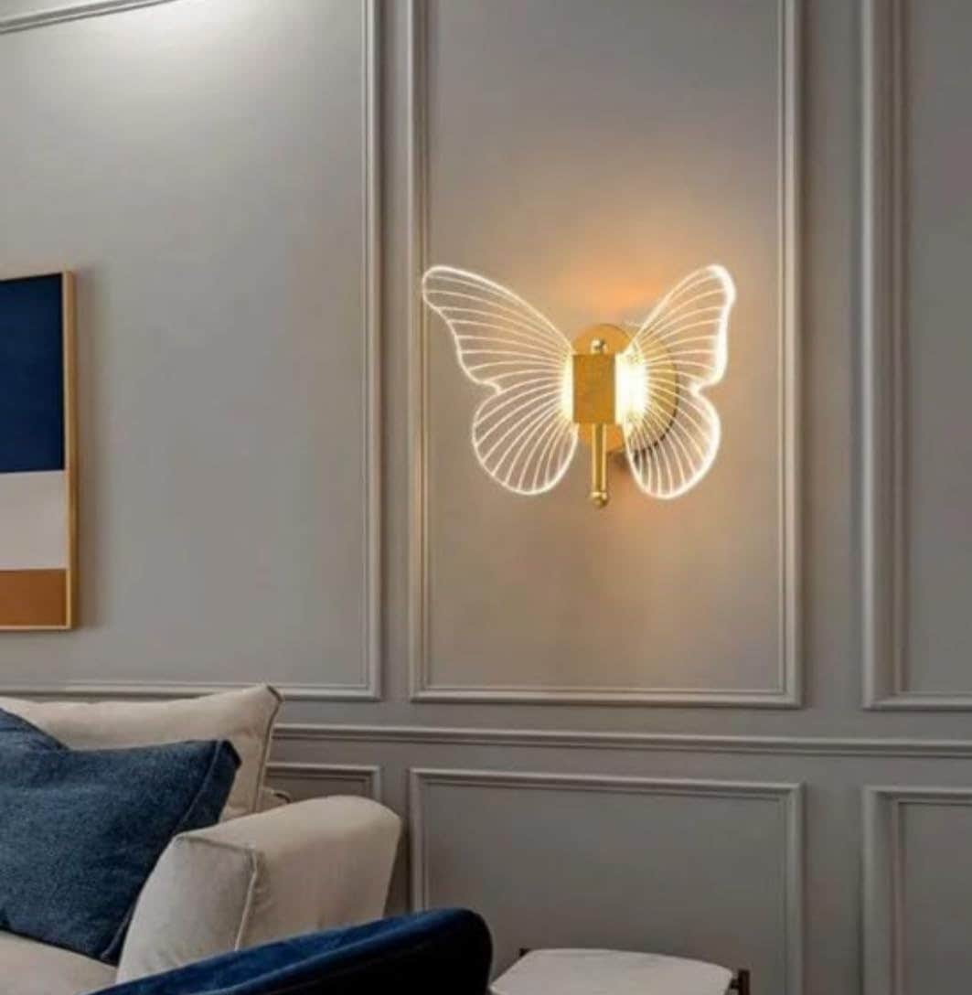Nordic Butterfly LED Wall Sconce - Gold Indoor Lighting