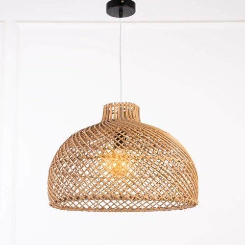 Mushkah Lighting Boho Bamboo Chandelier