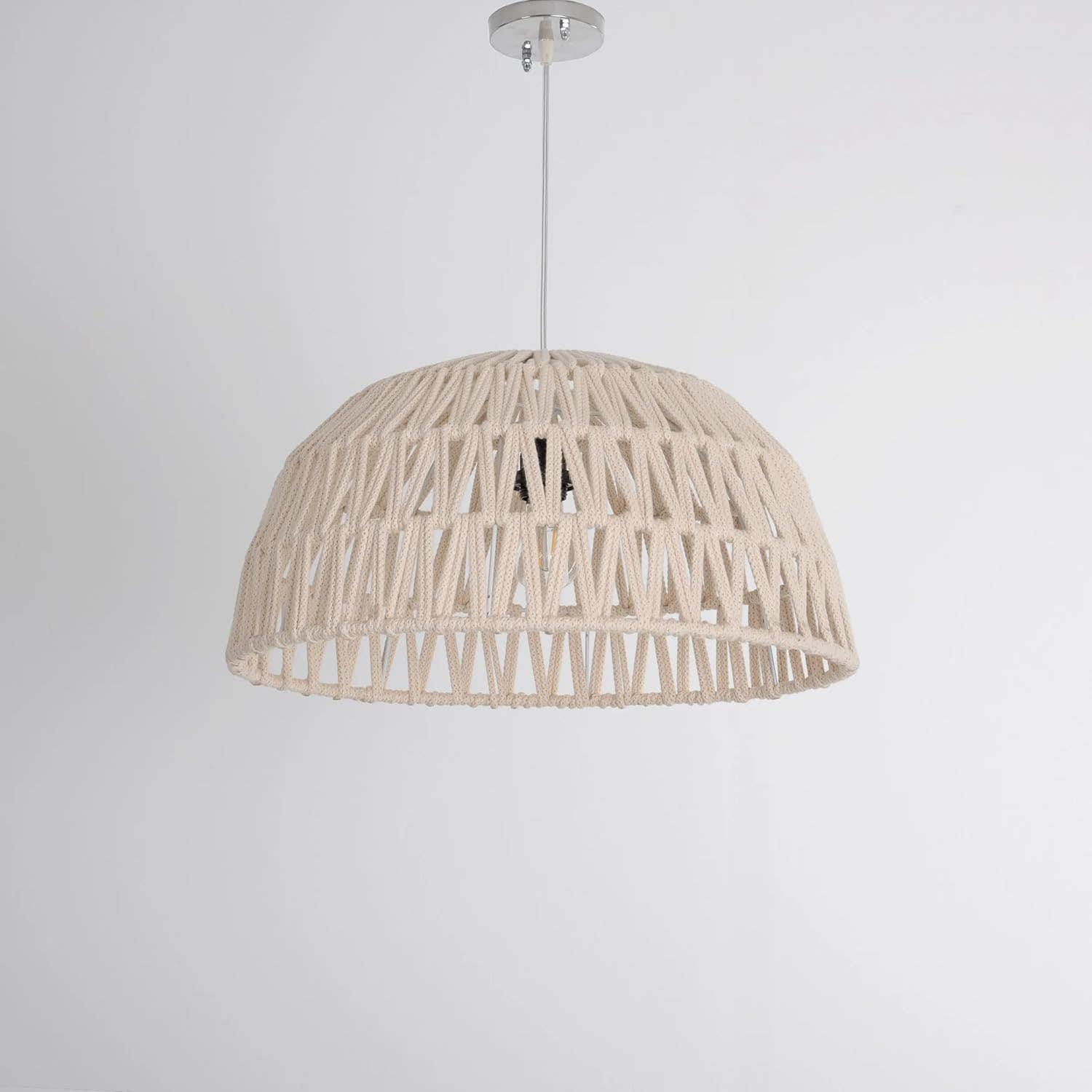 Mushkah Lighting Natural String Hanging Chandelier - Modern Simplicity and Natural Elegance