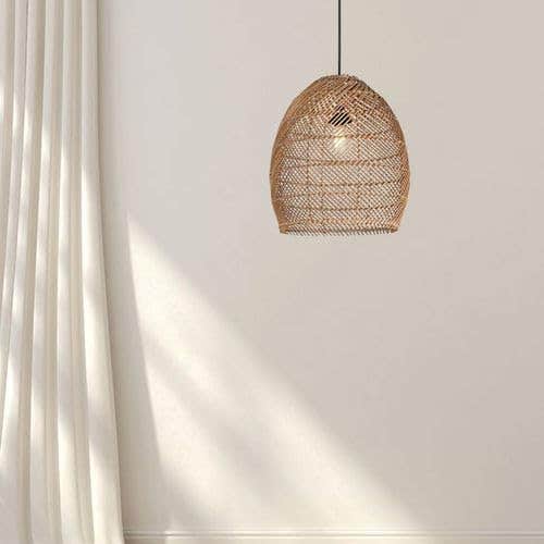 Mushkah Lighting Boho Bamboo Chandelier