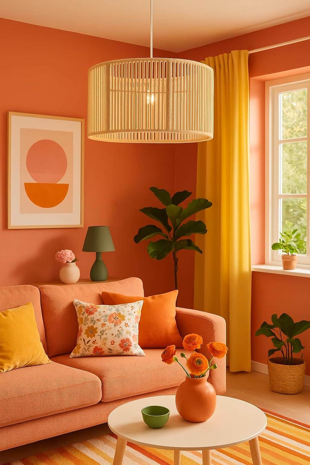Modern Macrame Ceiling Lampshade (Handmade Hanging Chandelier) __ by Mishkah Lighting