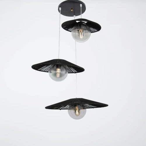 Mushkah Lighting Boho Macrame Chandelier is a unique piece of elegance