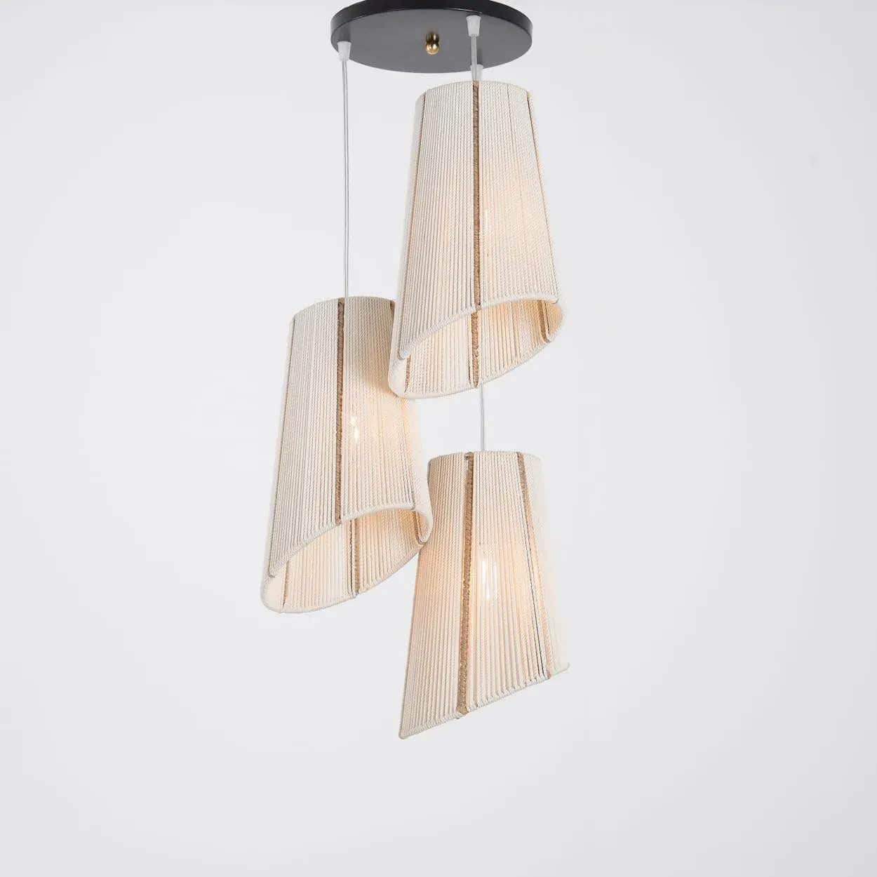 Mushkah Lighting Macrame Boho Chandelier