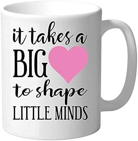 RYN Heart-Shaped Little Minds Coffee Mug - 11oz Black Ceramic