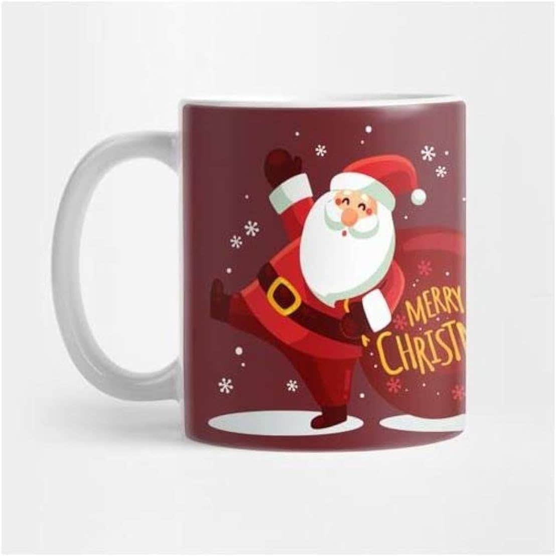 Christmas Theme Porcelain Coffee Mug - 250ml Capacity
