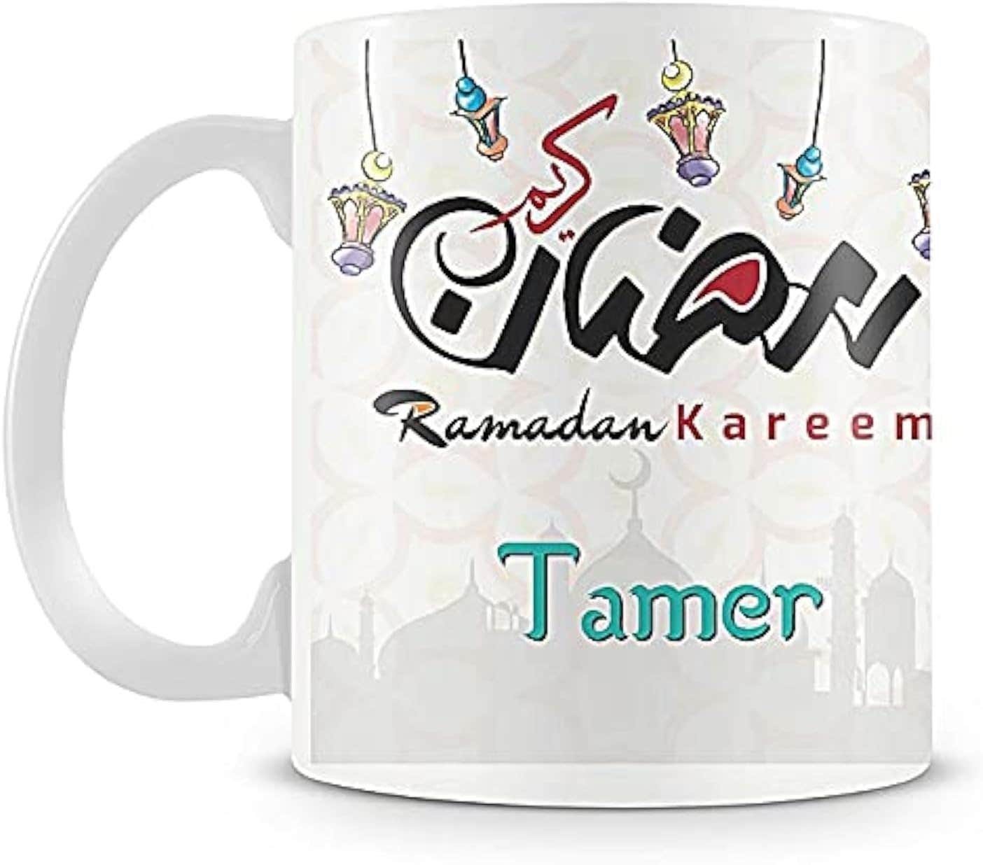 PrintHouse Ramadan Ceramic Printed Mug - Microwave Safe, Classic Style
