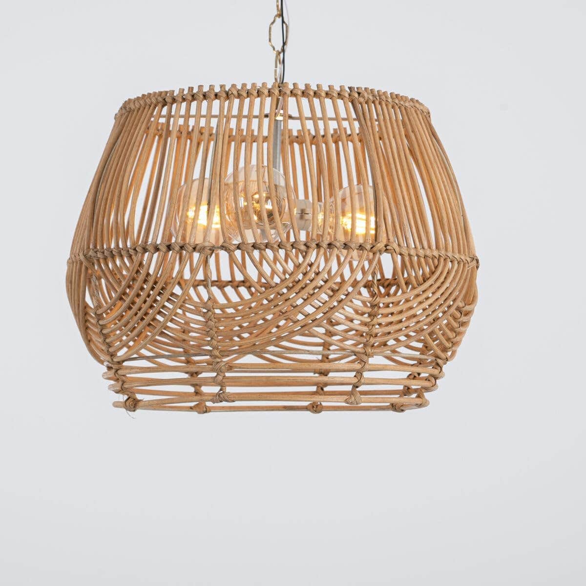 Boho Flora Chandelier 3 Bulb Beige
