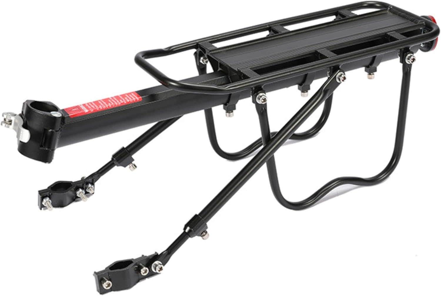Abo ElGoukh Aluminum Bike Rear Rack - Lightweight Luggage Carrier, 50 KG Capacity, Quick-Release