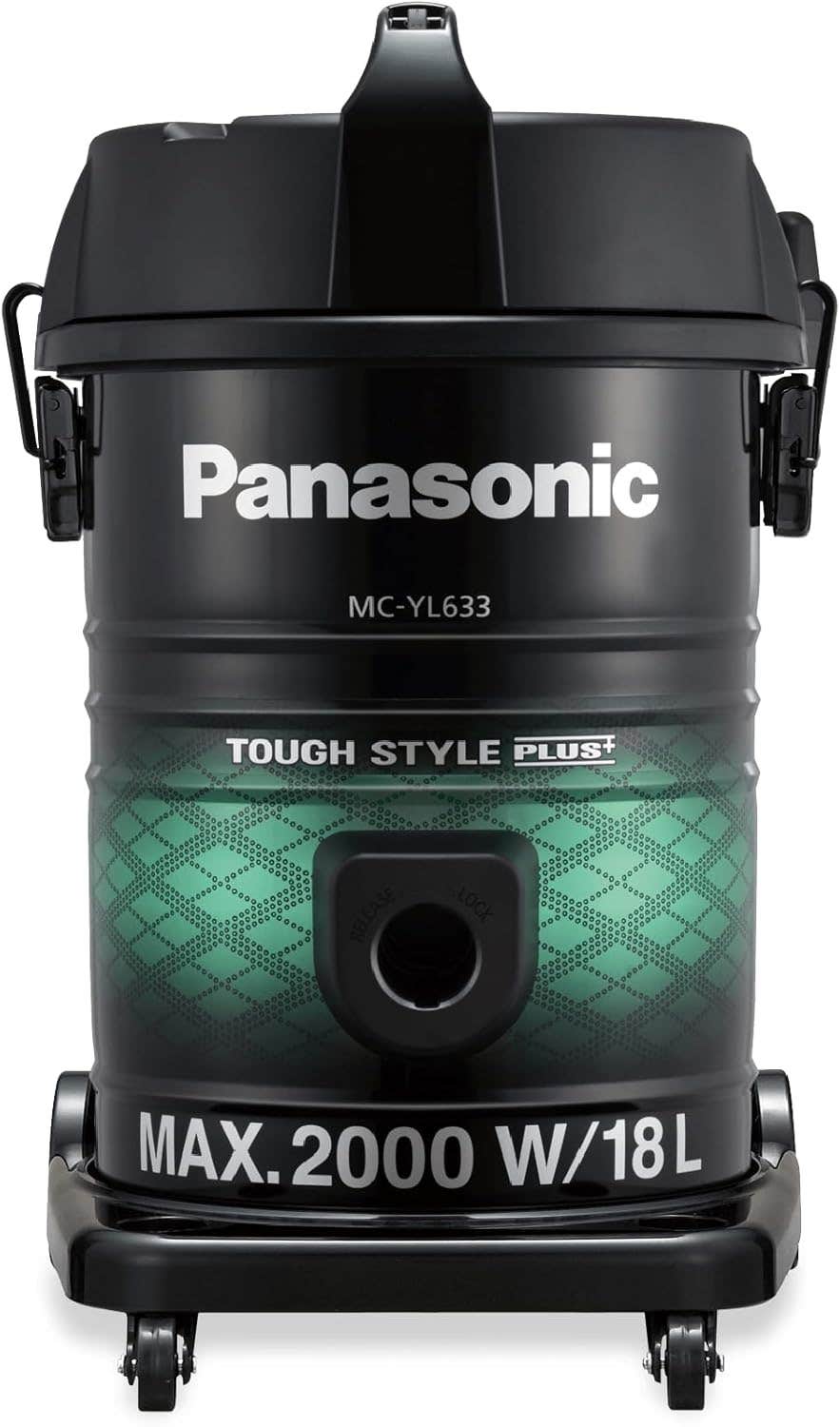Panasonic Touch Style Plus, MC-YL633, 2000W, 18L - Black & Green- Year Warranty