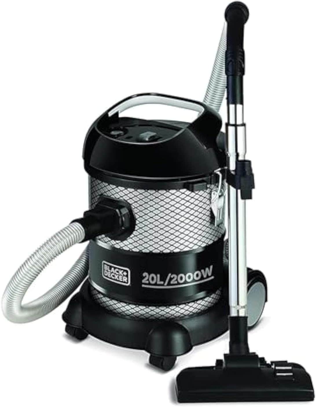 Black & Decker Bv2000 Barrel Vacuum Cleaner 20 Liter, 2000 Watt - Black