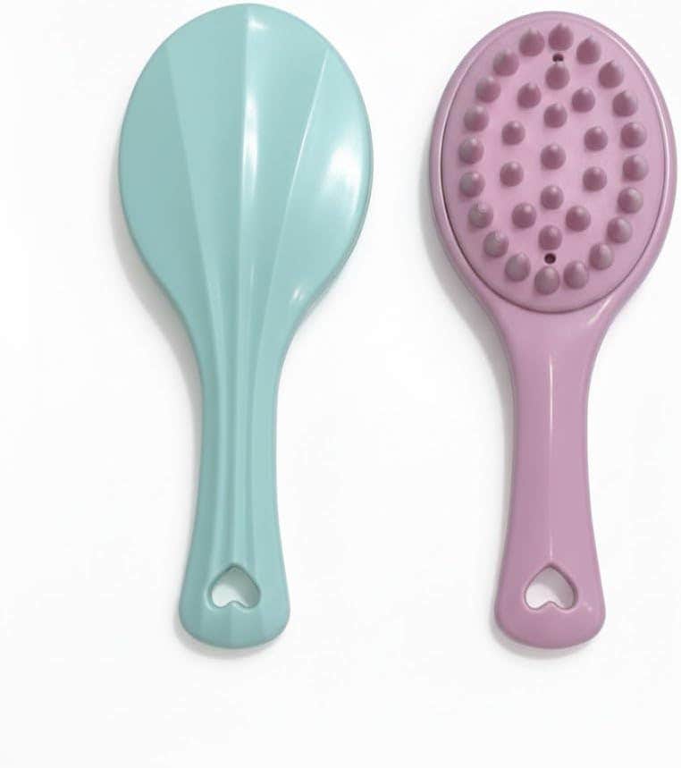 Silicone Hair Scalp Massager Comb for Scalp Stimulation - Purple
