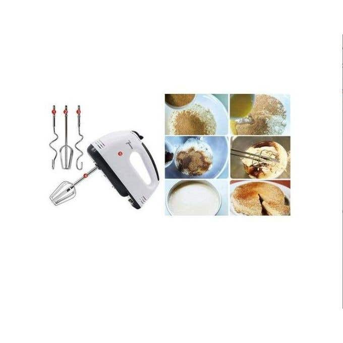 Electric Hand Mixer with 7 Speeds and 260W Power