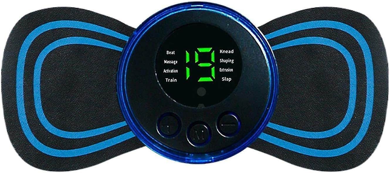 Portable Wireless EMS Body Massager, 8 Massage Modes and 19 Strength Levels, Rechargeable for Neck Shoulder Arms Legs Pain Relief