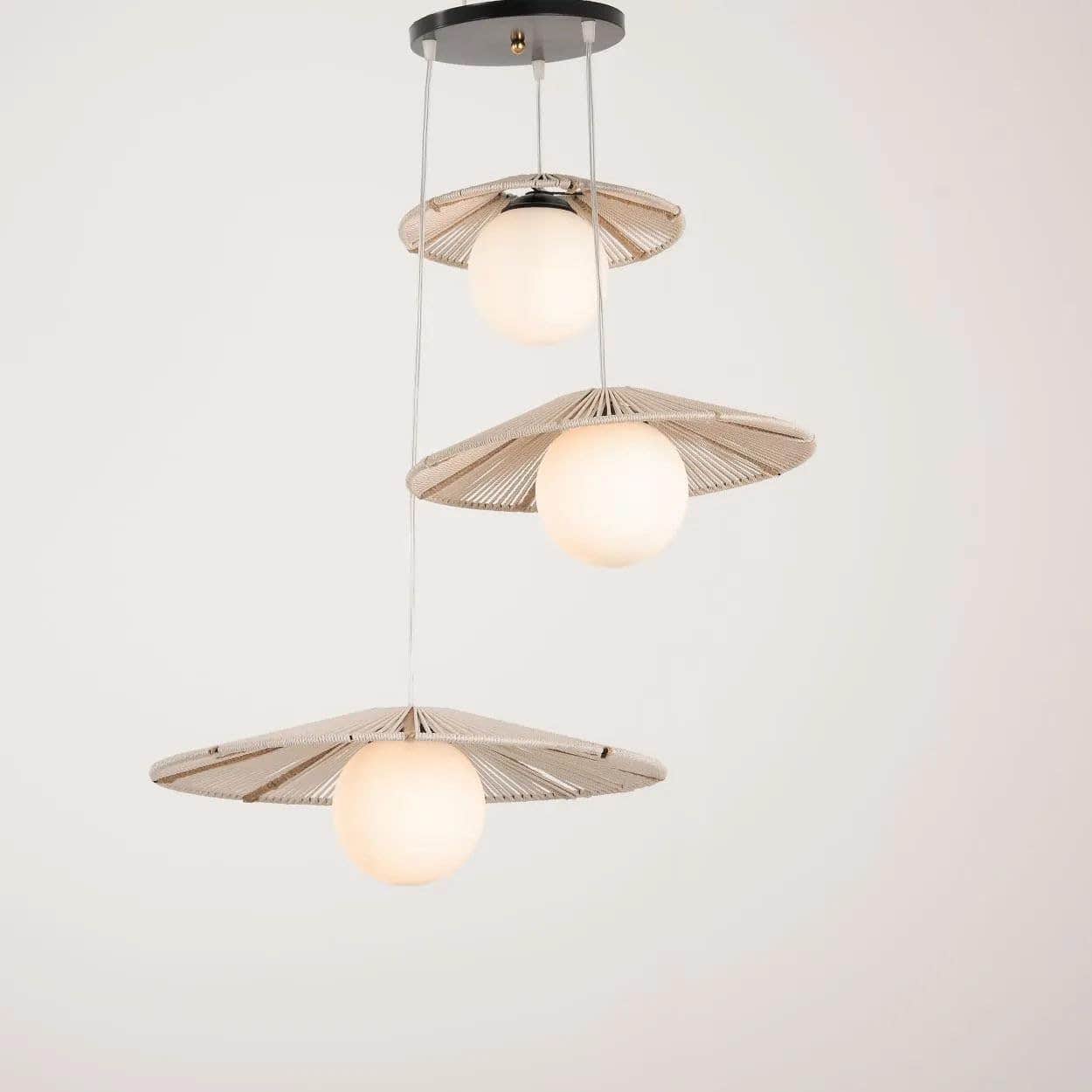Mushkah Lighting Mushkah Lighting Boho Macrame Chandelier - Art Piece