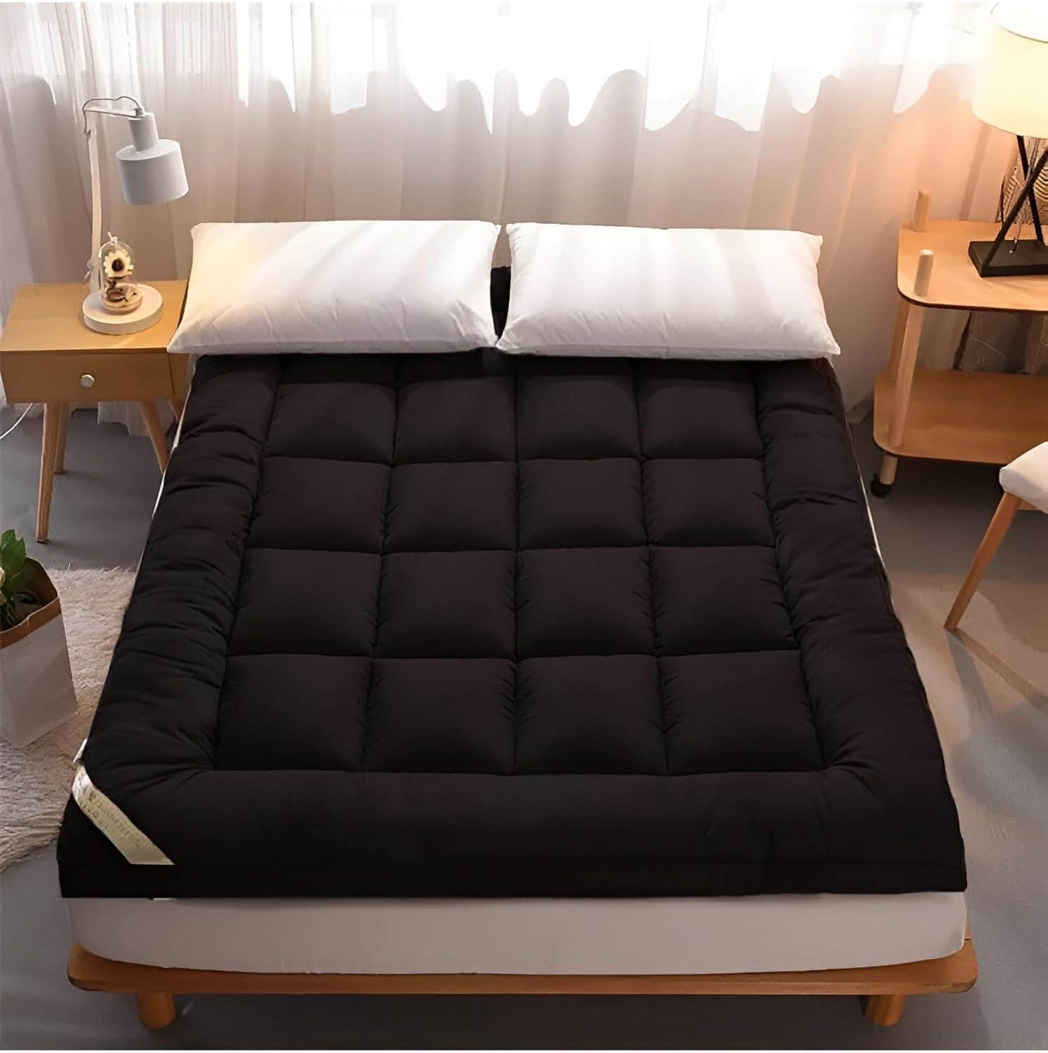 Hotel Specification Fiber Mattress, 120x200 cm, 7 cm Height - Black