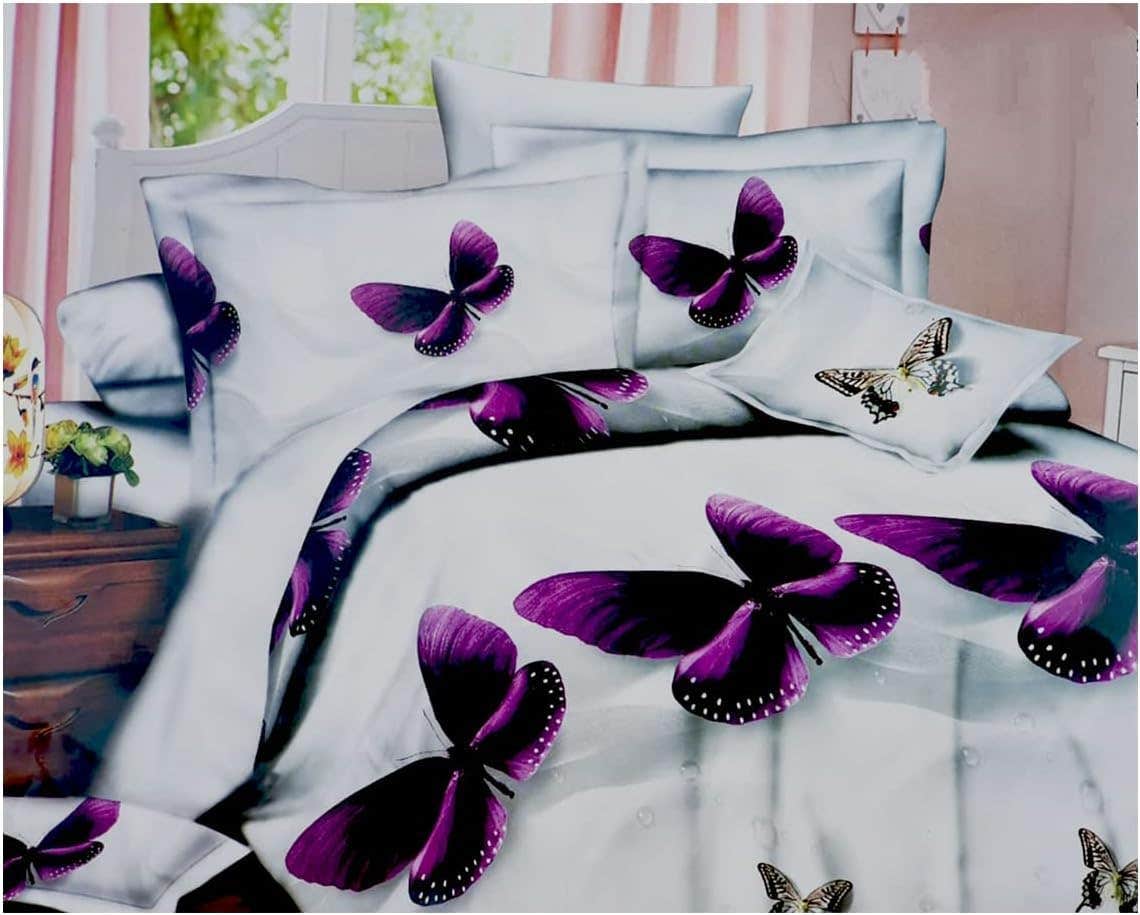 "Premium Turkish Cotton 3D Bedding Set - 4 Pieces, High-Quality, Comfortable, All-Season Sheets & Pillowcases by رحييم"
