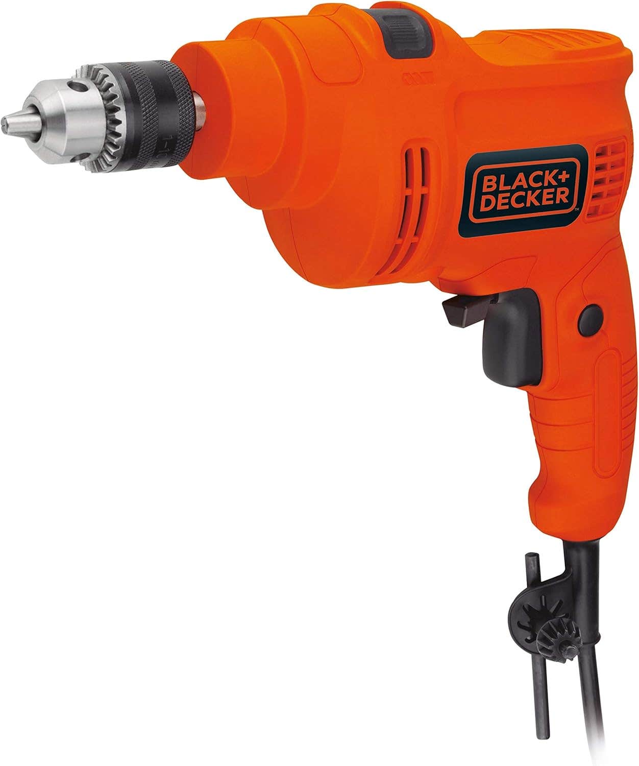 BLACK+DECKER 550W Variable Speed Hammer Drill for Metal, Wood & Masonry - Orange/Black