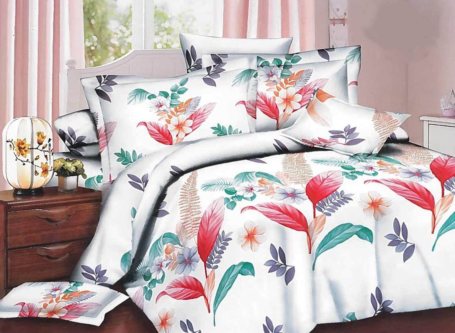 Turkish Cotton 3D Sheet Set - 4 Pieces - High-Quality Material