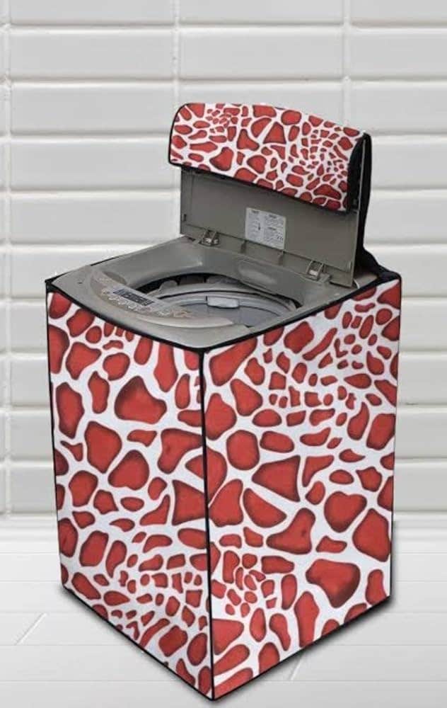 "Premium Vinyl Tarpaulin Cover for Top-Load Automatic Washing Machines, 8K Load  - Waterproof & Lightweight"