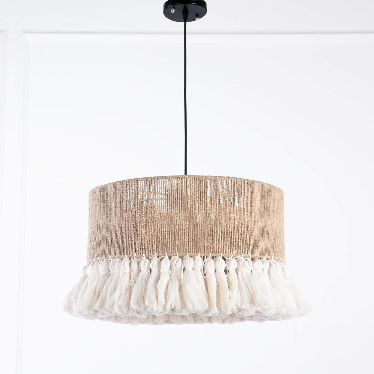 Boho Shani Chandelier 1 Beige Bulb