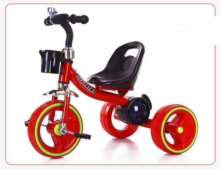 Kids Trike Light Up Music Trike Bicycle Red