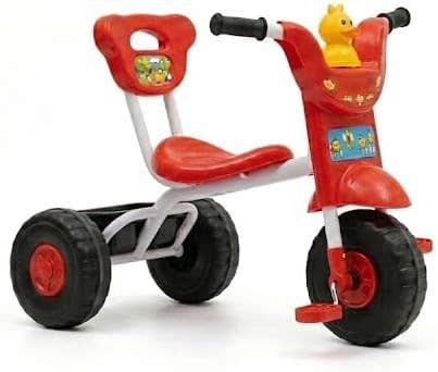 Kids (Tricycle) Bike Three Wheels Multi Color-Red