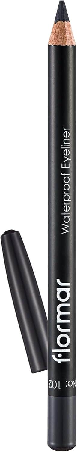 Flormar Waterproof Eyeliner 102 - Vitamin E Enriched, Waterproof, 0.05g