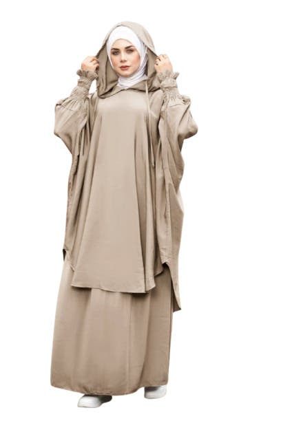Shawl - Gamal Sons, Model 8022, 3 Pieces, Luxury - Beige