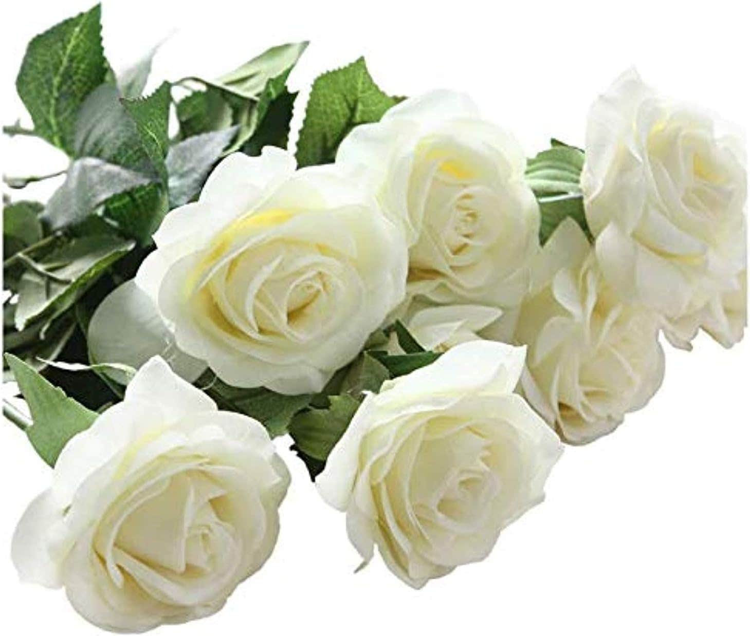 10 Pcs Artificial Rose Flowers for Home Decorations and Wedding Party