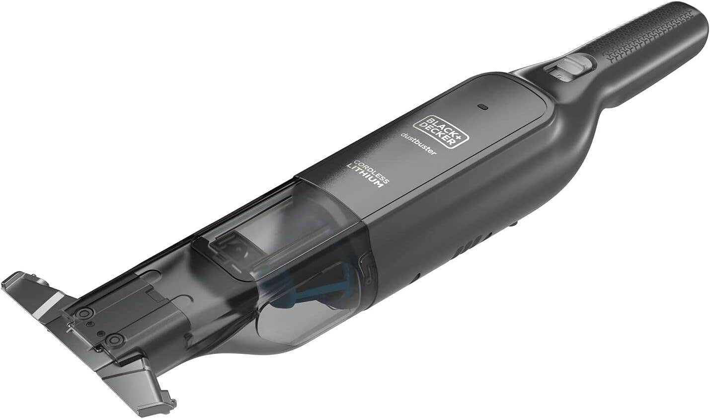 BLACK+DECKER Cordless Slim Pelican Handheld Vacuum, Bagless, Compact, Cordless, Portable
