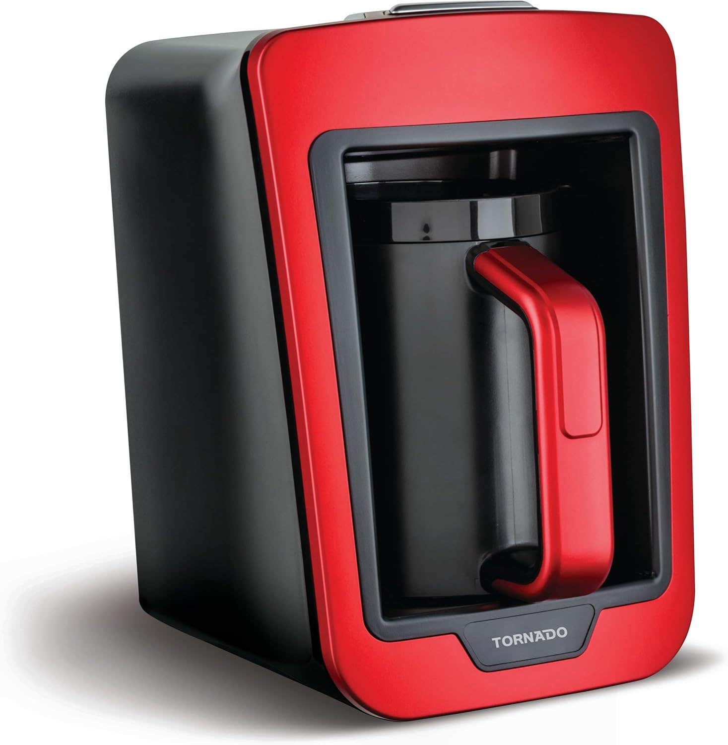 Tornado Automatic Turkish Coffee Maker 330ml Red x Black - LuminaSense Technology