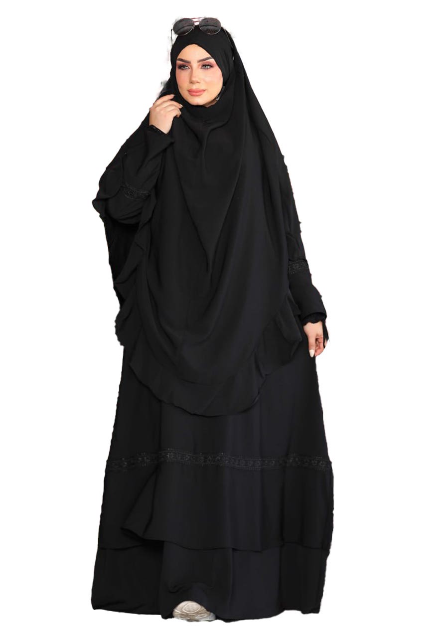 Women's Abaya - Gamal Sons, Model 9055, Luxury - Black