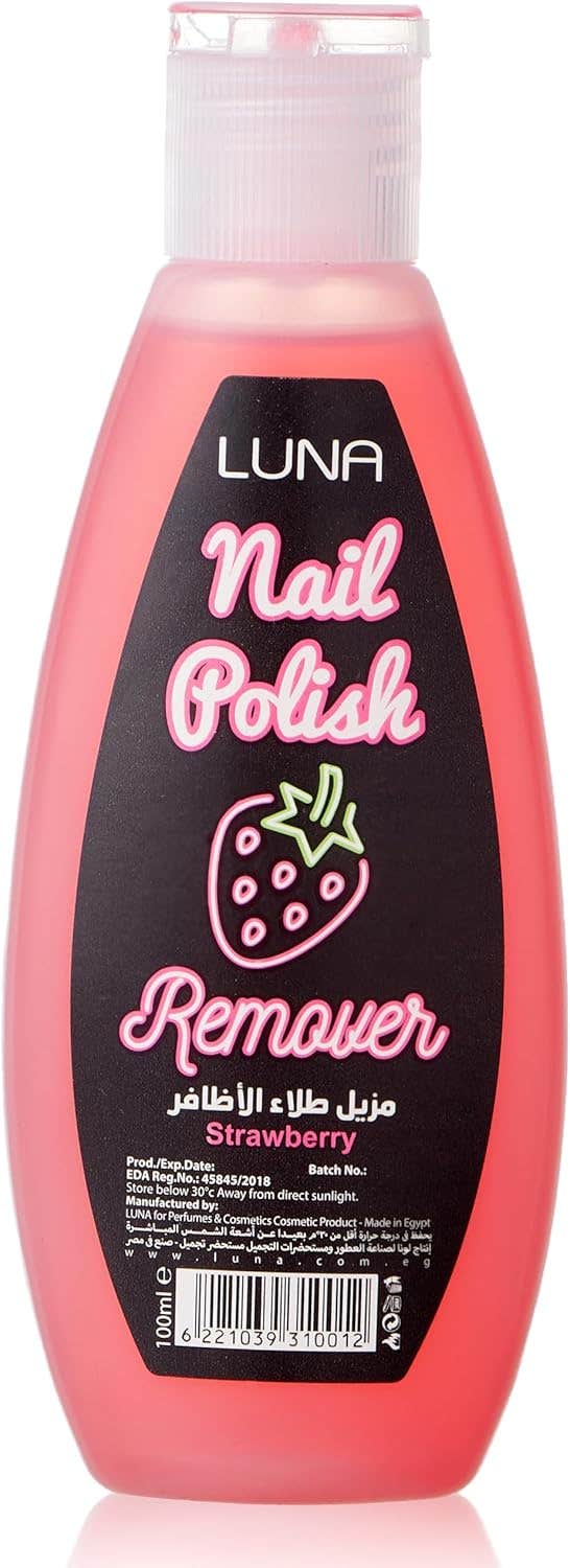 Luna Strawberry Oval Nail Polish Remover 100 ml