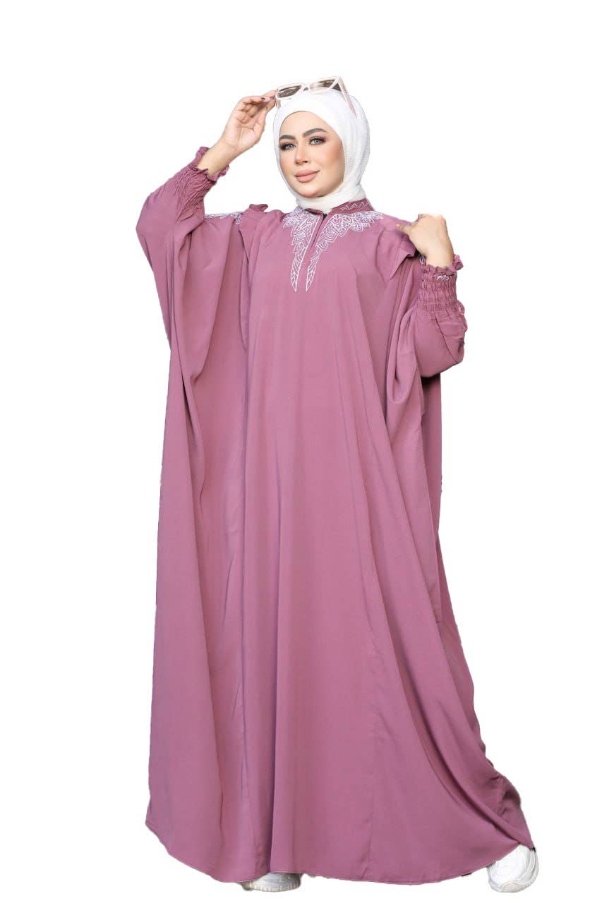 Women's Abaya - Gamal Sons, Royal Crepe, Model 7123, 1 Piece, Luxury - Cashmere