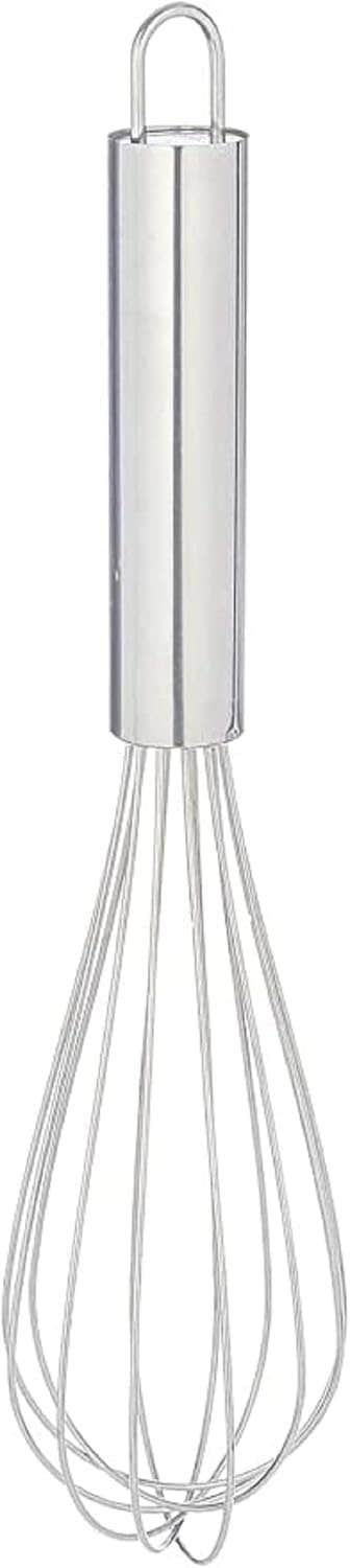 Generic Stainless Steel Hand Whisk - Multicolored - Compact Size & Easy Storage