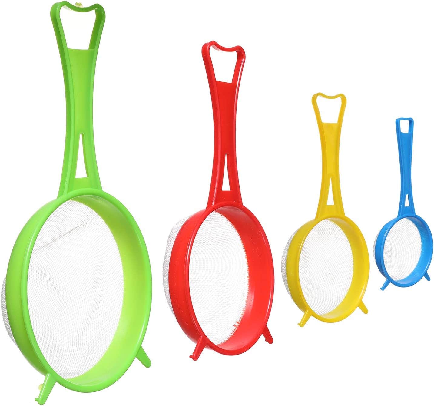Set of 4 Multicolor Mesh Strainers - Dishwasher Safe - 0.5kg - Other Brand
