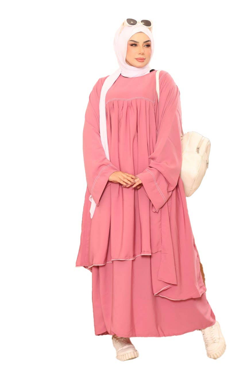 Women's Abaya - Gamal Sons, Model 8088, 2 Pieces, Luxury - Cashmere
