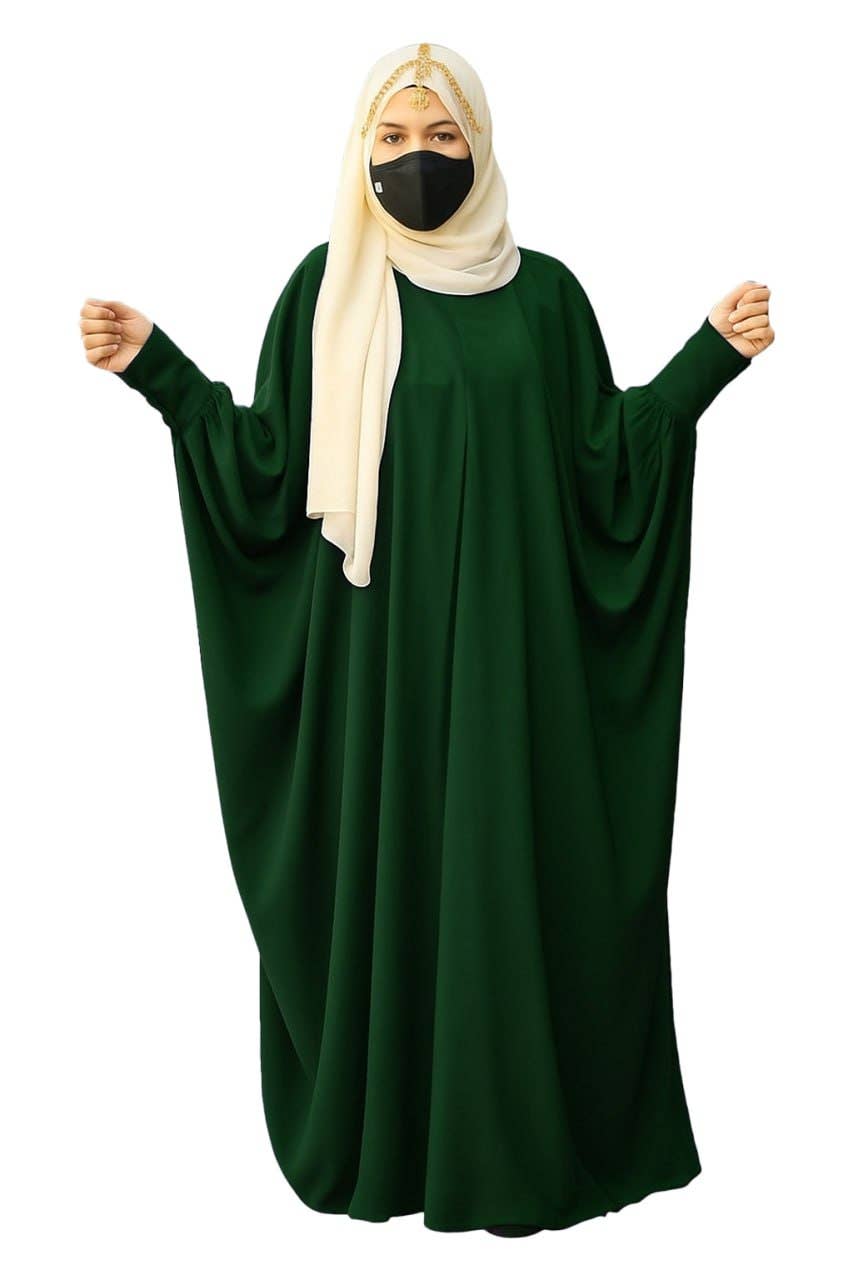 Women's Abaya - Gamal Sons, Royal Crepe, Model 7009, 1 Piece, Luxury - Olive