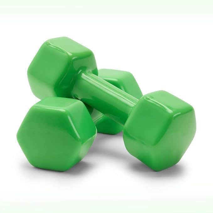 Vinyl Dumbbell 4Kg x 2 Green