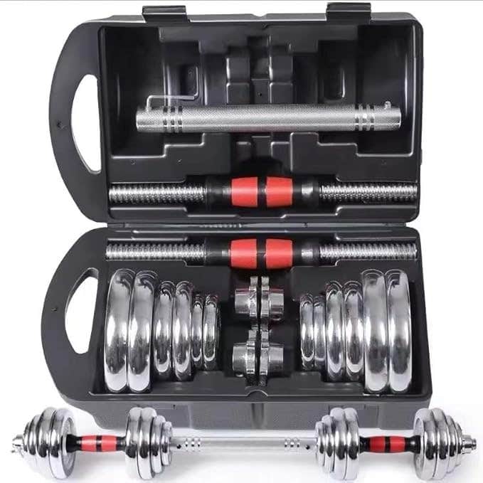 Dumbbell Weight Set with Case Available for 15kg black