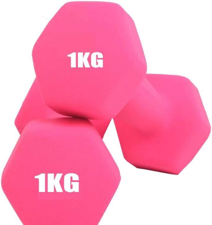 COOLBABY Dumbbells Weights Exercise-Pink 1KG*2