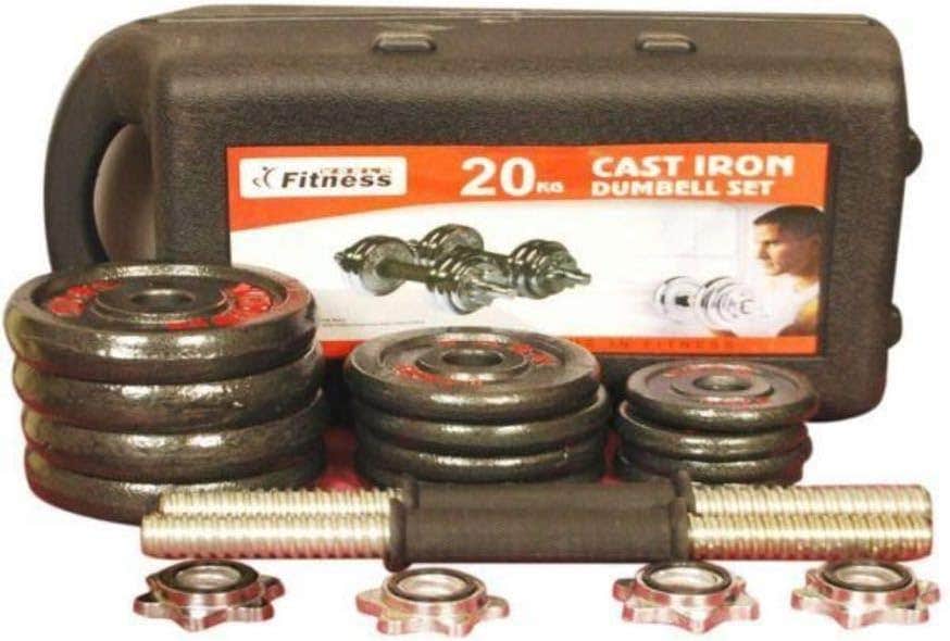 مجموعة اثقال متكاملة 20 كيلو من ورد فتنس (وورلد FITness)