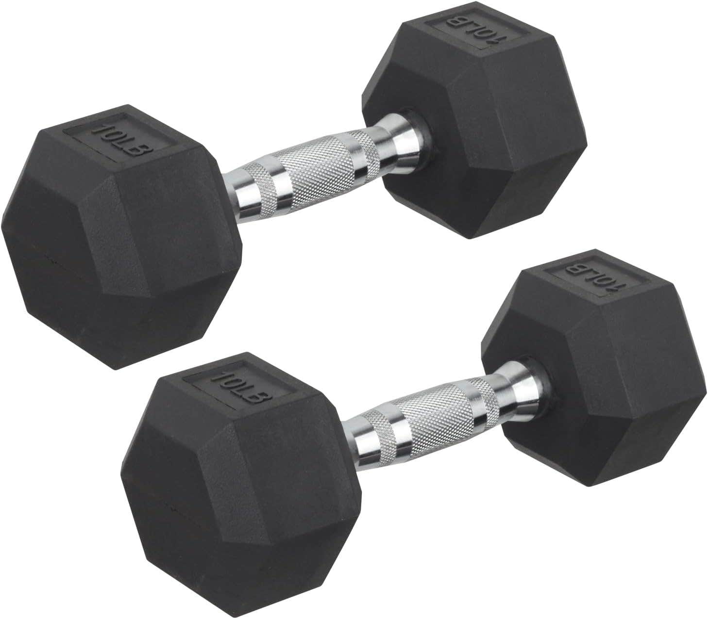 Premium Hex Dumbbells Set - 20LB (Single) for Effective Strength Training, Muscle Building, and Body Sculpting