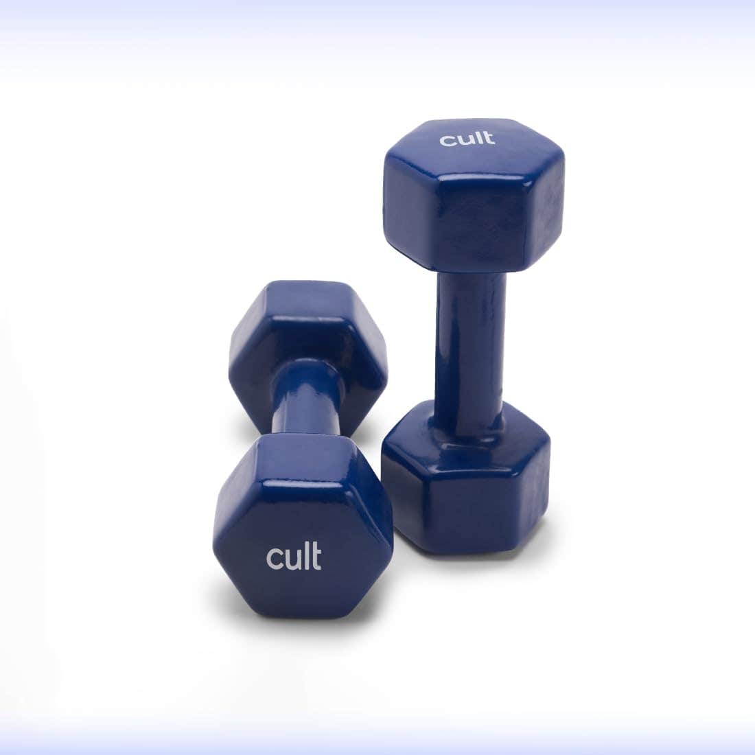 HRX Vinyl Dumbbell 5Kg x 2 Blue