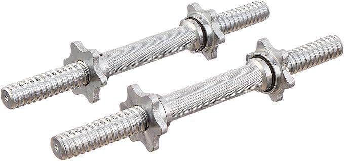 Dumbbell Bar 35 cm 2 Pieces - Silver