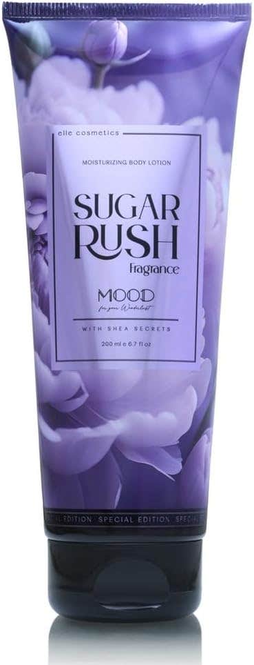 Mood Sugar Rush Body Lotion - Nourishing Shea & Coconut Oil Blend - Lightweight & Long-Lasting Moisture - 200g