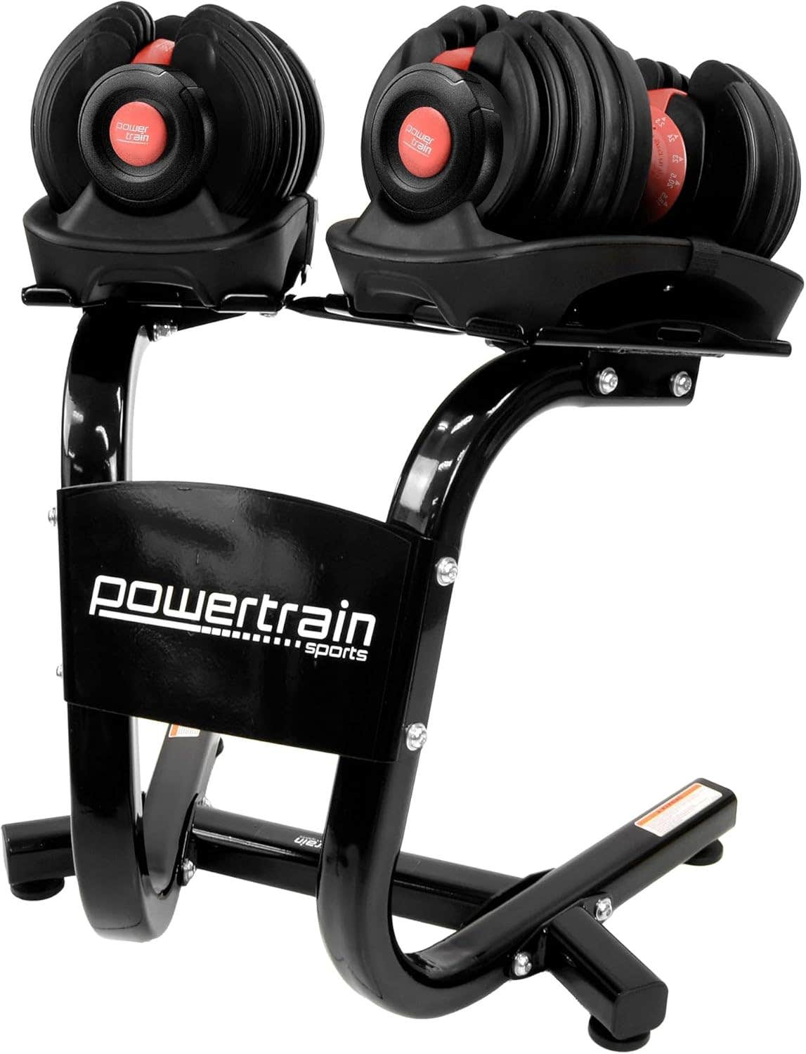 powertrain sports Pair Adjustable Dumbbell Set with Stand - 48kg Weight