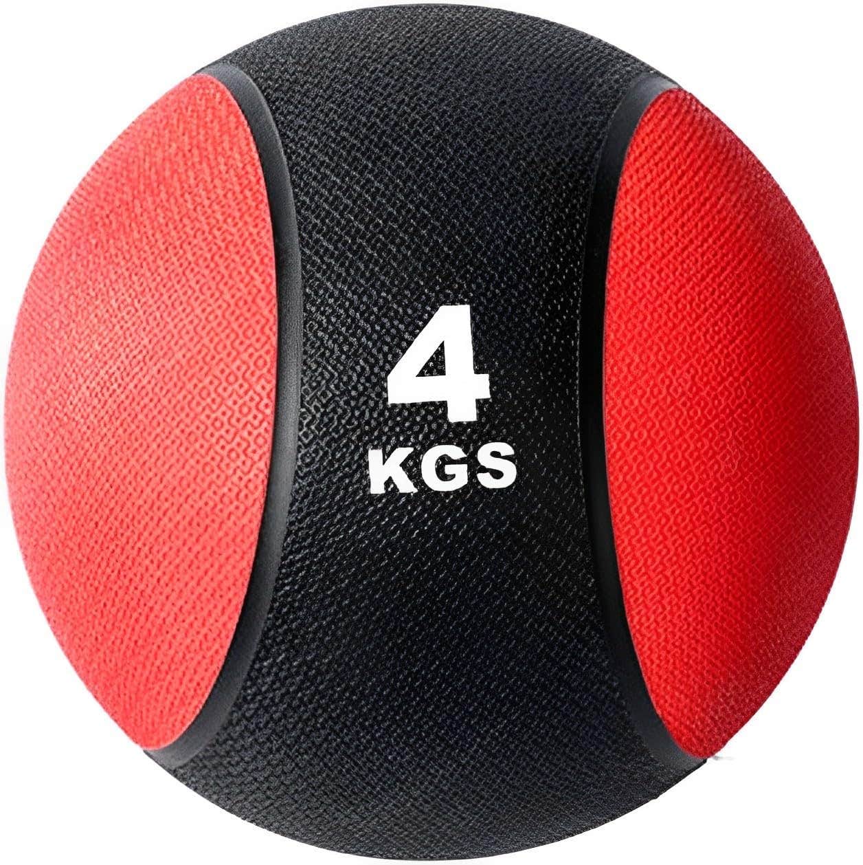ALCOACH Medicine Balls Fitness Solid Rubber Ball Anti-Slip and Fall-Resistant Waist and Abdomen Training Ball (4KG)