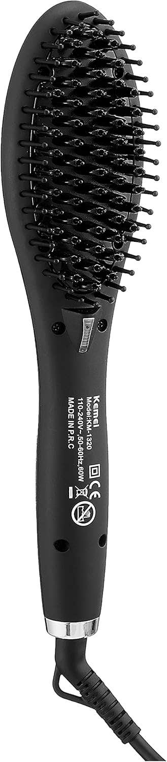 Kemei KM-1320 Hair Straightener Brush for Women